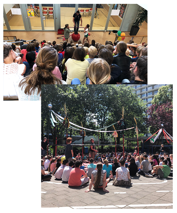 voortgezet-onderwijs-activiteit-middelbare-circus-kristal school-plein-feest-circus-kristal